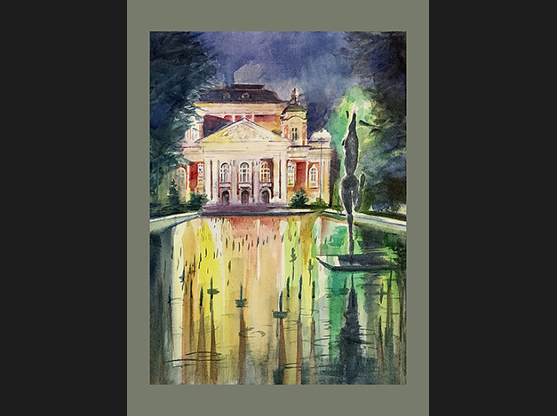 Reflections  National Theater Ivan Vazov